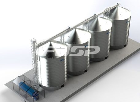 建材行业4-3000T水泥钢板仓工程